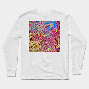 psychedelic liquid acid Long Sleeve T-Shirt